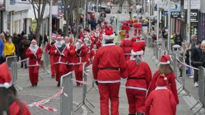 Santa Dash 2019 in progress